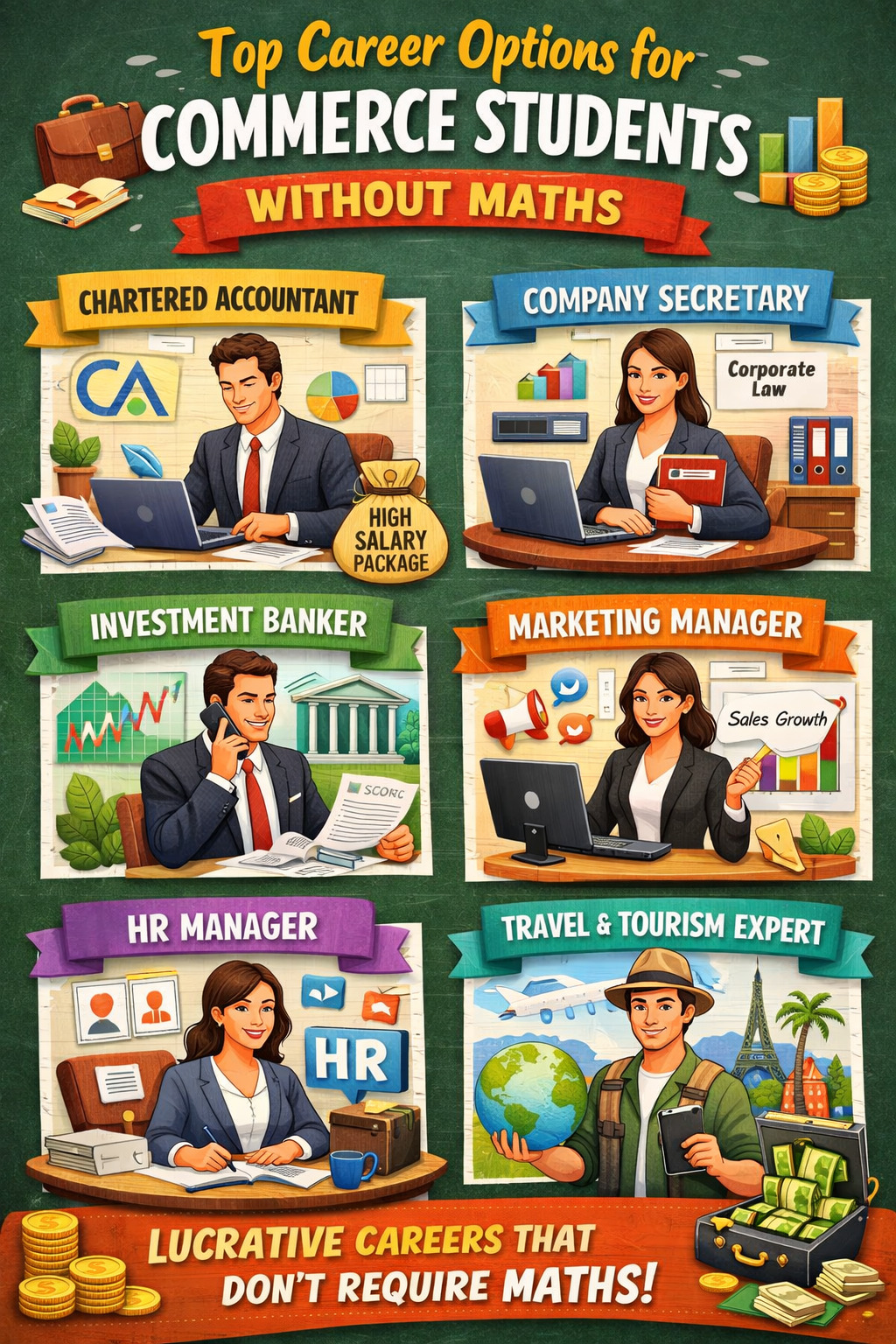 Highest Salary Jobs for Commerce Students Without Maths