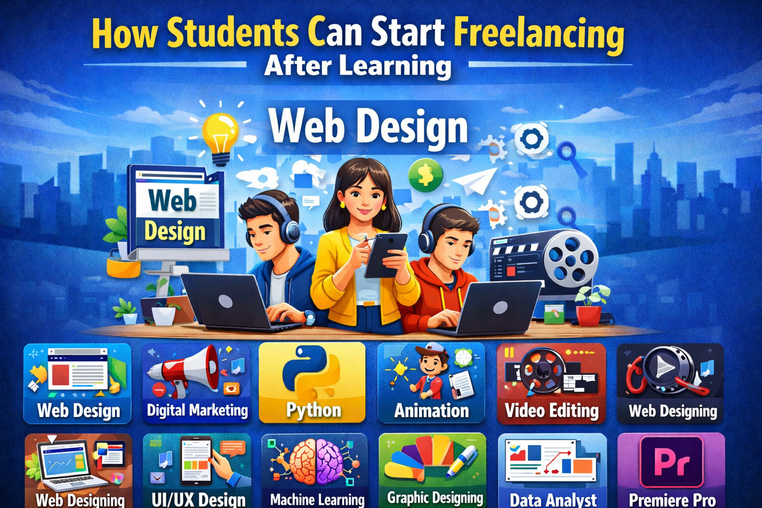 How Students Can Start Freelancing After Learning Web Design