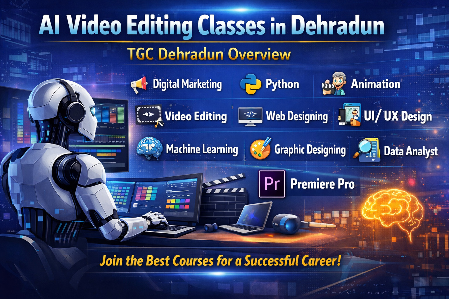 AI Video Editing Classes in Dehradun – TGC Dehradun Overview