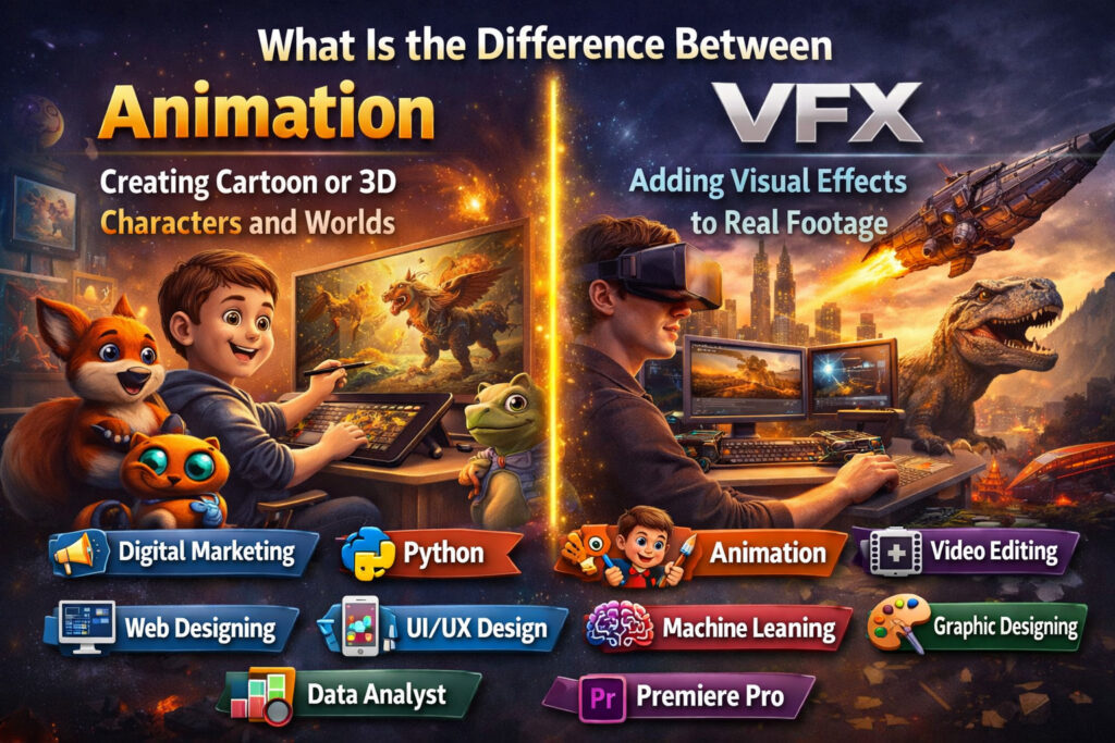 What Is the Difference Between Animation and VFX? - TGC Dehradun ...