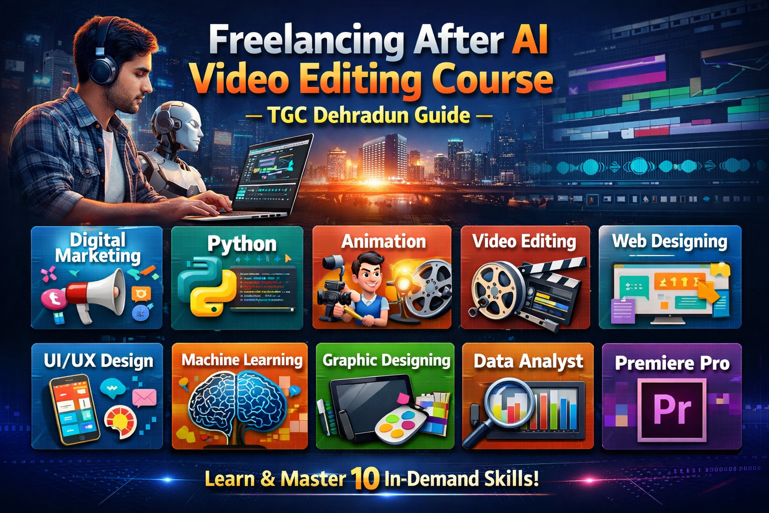 Freelancing After AI Video Editing Course – TGC Dehradun Guide