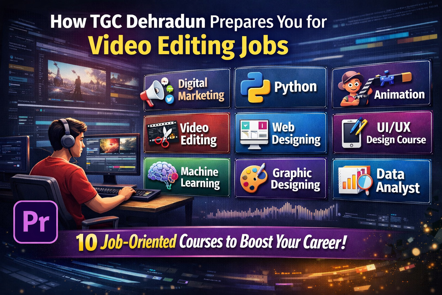 How TGC Dehradun Prepares You for Video Editing Jobs
