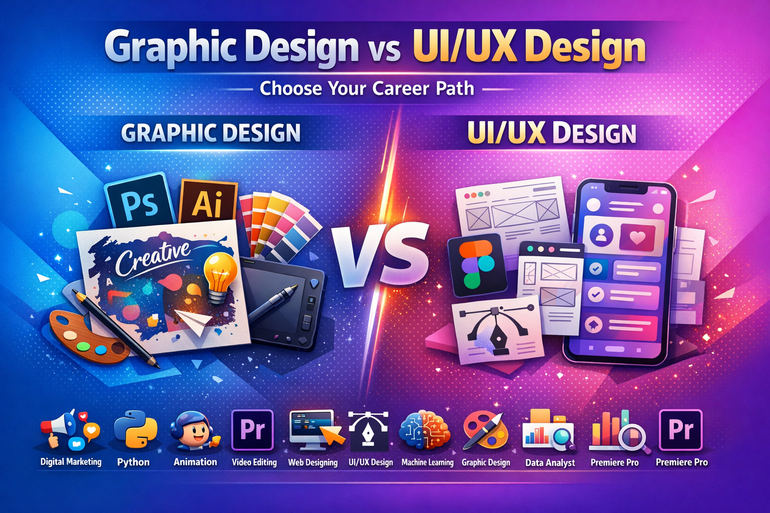 Difference Between Graphic Design and UI UX Design