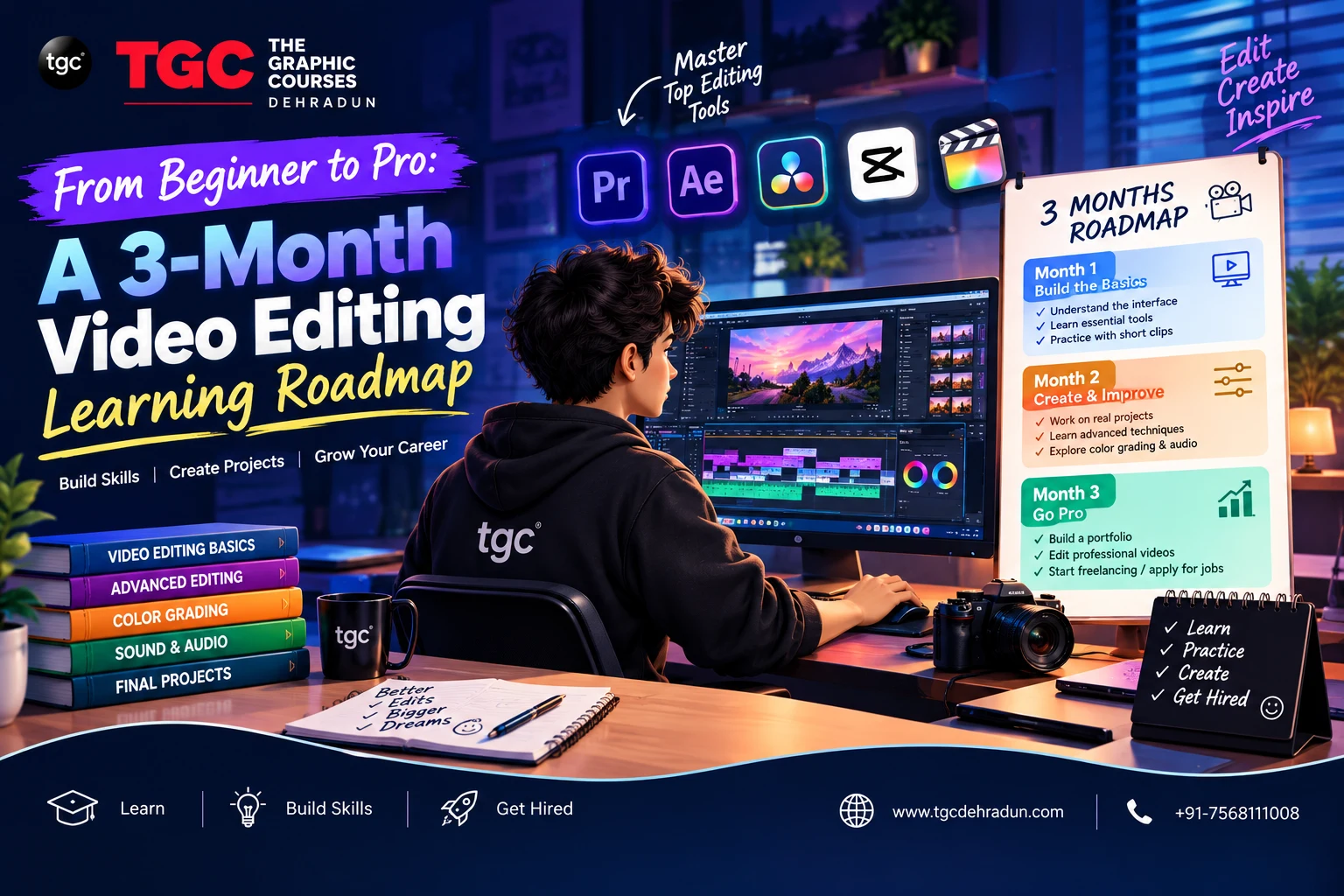 From Beginner to Pro A 3-Month Video Editing Learning Roadmap