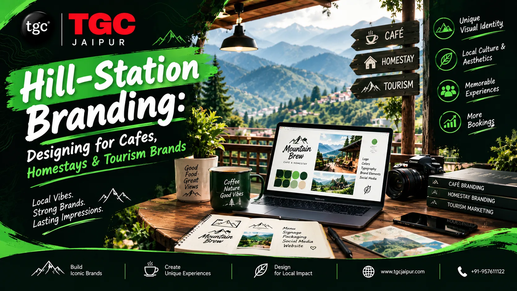 Hill-Station Branding: Designing for Cafes, Homestays & Tourism Brands